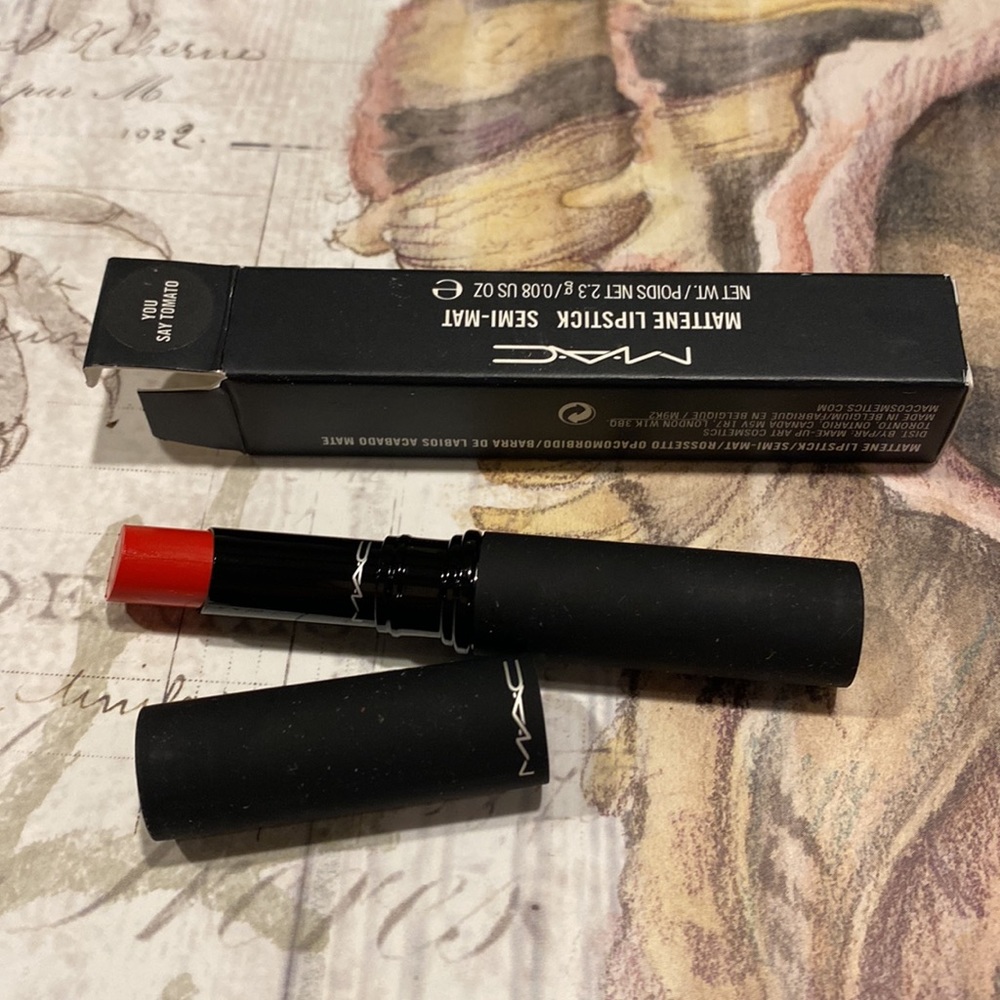 MAC COSMETIC MATTENE YOU SAY TOMATO BNIB lipstick Rare Limited Discontinued